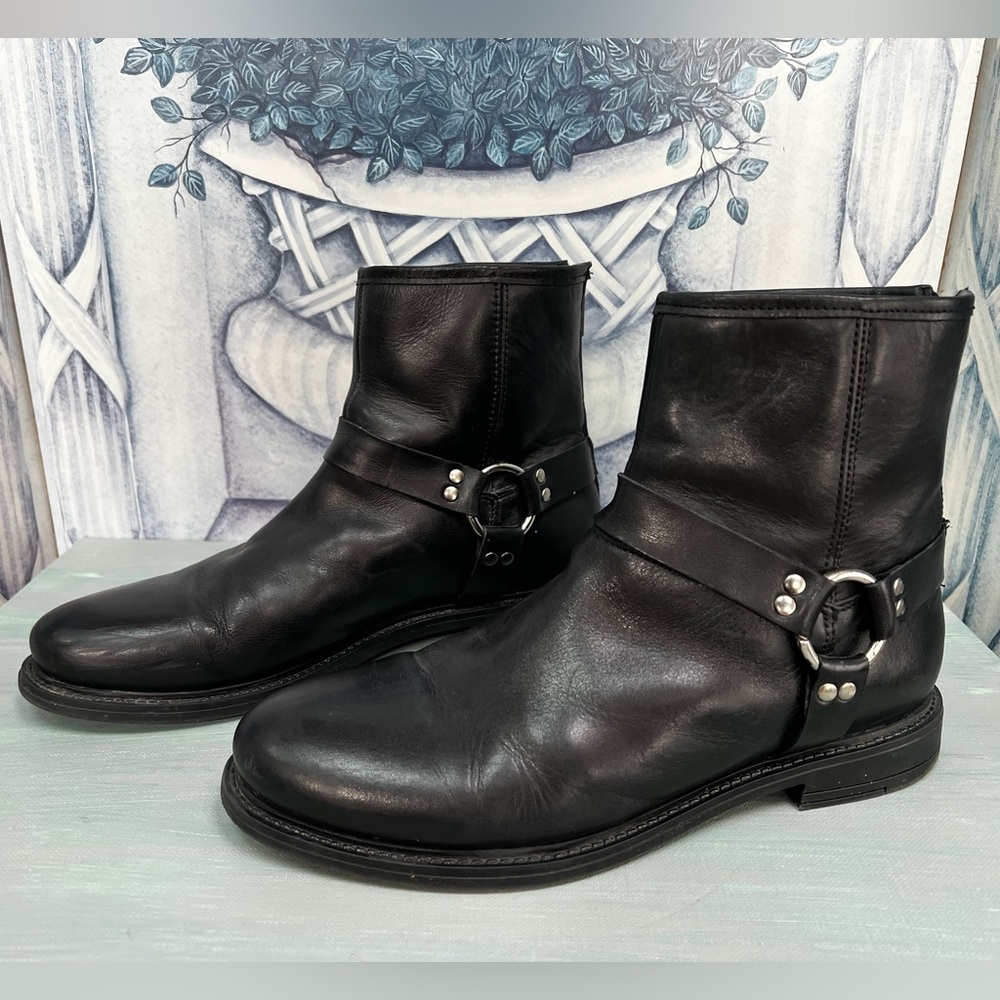 Avellini Women's Leather Moto Boots Excellent Condition